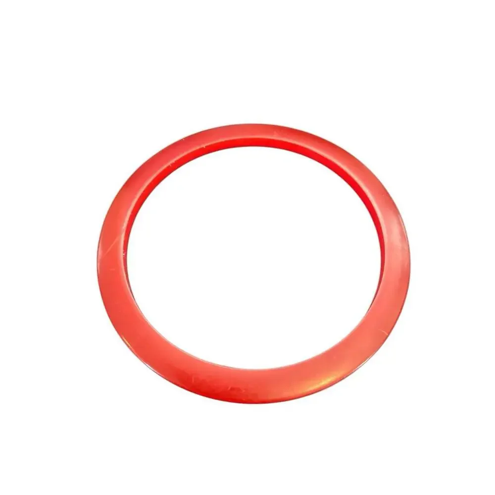 FOUR Vintage Bakelite Red Stackable Spacer Bangle Bracelets Cherry Red Art Deco - Picture 11 of 13